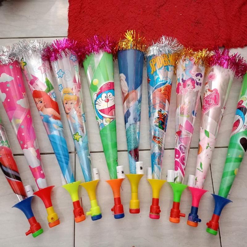Mainan Terompet LED Jumbo Superstar Bagus untuk Tahun Baru Anak 6