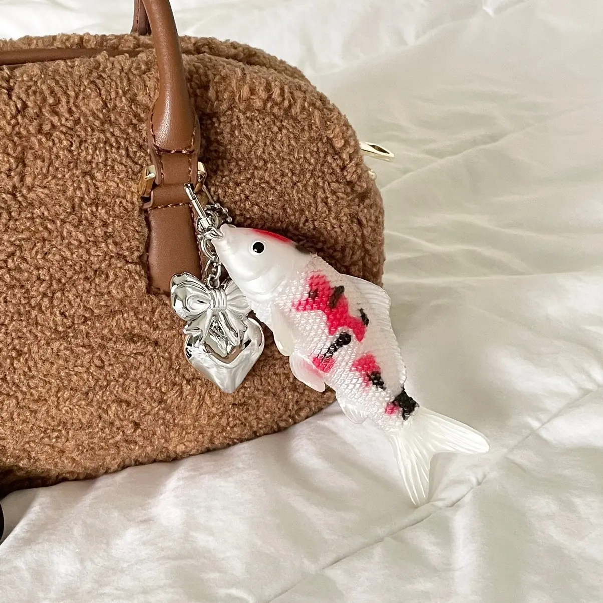 Bag Charm Gantungan Kunci Vintage Silver & Gold