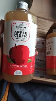 Product Review of SUUR LEMOEN Cuka Apel Apple Cider Vinegar 1 Liter CUKA APEL Organik With The Mother from N**a 2