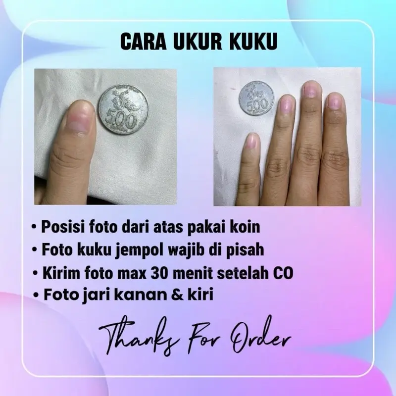 Press on Nails Nailart bebas request desain 2