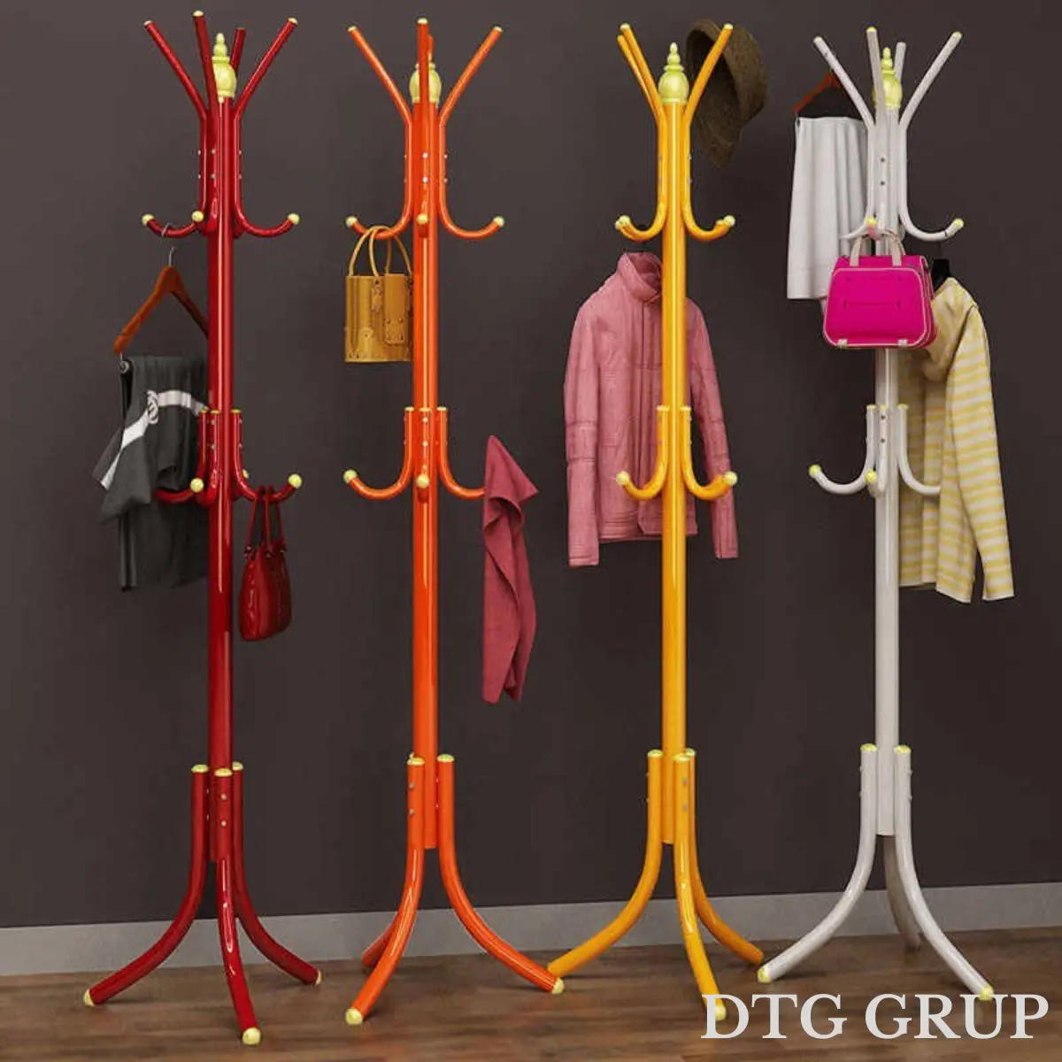 PROMO SPESIAL Stand Hanger COATRACK Gantungan Jaket Baju,Topi Gantungan Aesthetic Stand Hanger/Gantungan Berdiri Gantungan Baju