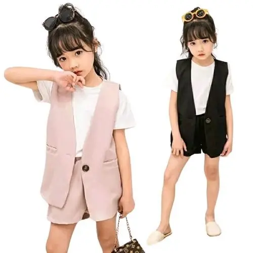 Setelan Anak Perempuan Yoona 3 in 1 Korea Style - Top, Pant, Blazer Baju Fashion Pakaian Kids 1