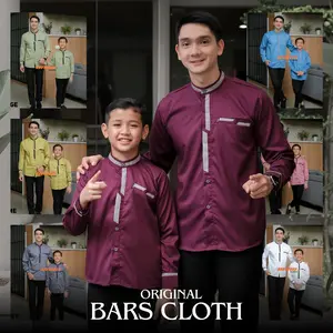 Baju Koko Kurta Muslim Couple Ayah dan Anak Laki Laki Lengan Panjang Bahan Katun Toyobo Import  model terbaru Motif As Suriah Lengan Panjang  Pasangan baju koko couple Ayah dan anak baju koko ayah dan anak laki