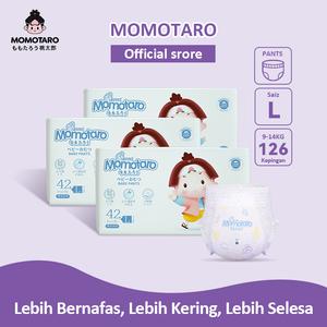 MOMOTAROHappy Biosday Barang Baby Newborns lampin bayi newborn baby diapers tape &pants mummy newborn toddler Lembut & Menyerap Kuat 3 PACKS xxl  pad  tukar lampin bayi