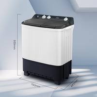 Gambar AQUA Japan Mesin Cuci Twin Tub ATW7-1217LB Kapasitas 7 kg dengan Soak Function Tutup Transparan & Tombol Bulat Besar untuk Pencucian Lebih Bersih Anti Rust dari AQUA Elektronik Indonesia Kota Administrasi Jakarta Timur 2 Tokopedia