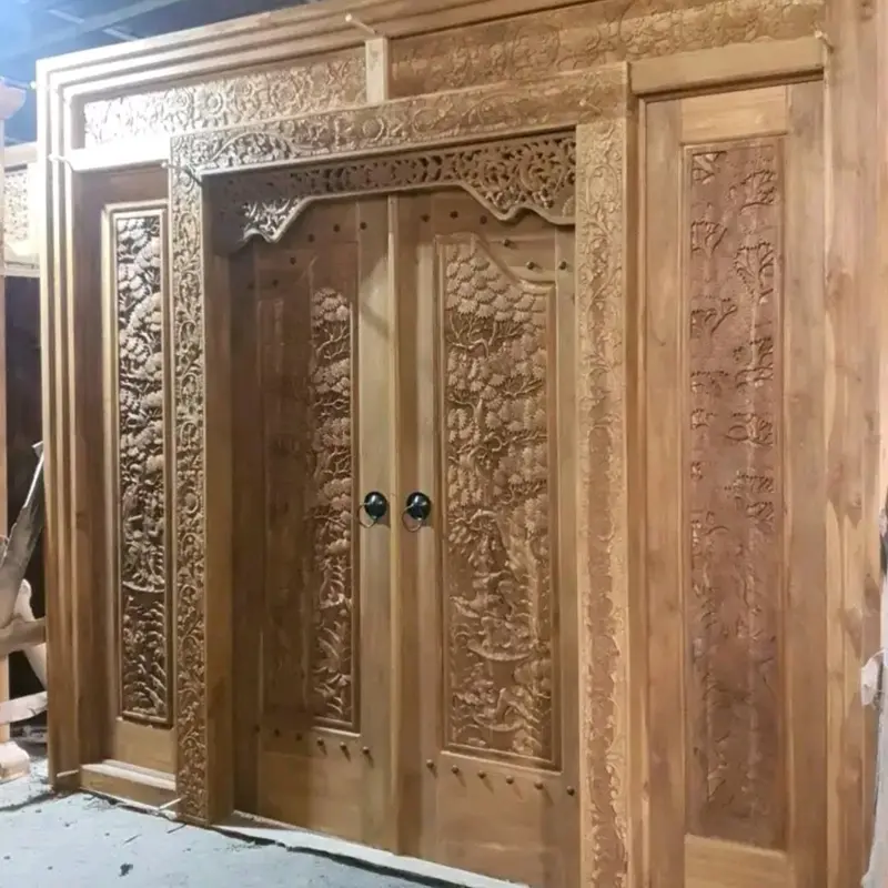 Pintu gebyok minimalis modern Kayu 3