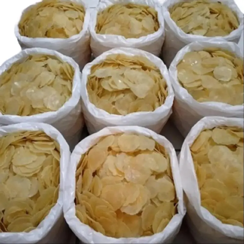 Emping Melinjo tipis 1 kg Kering Pasar siap goreng - live Keripik Renyah Organik - Snack 3