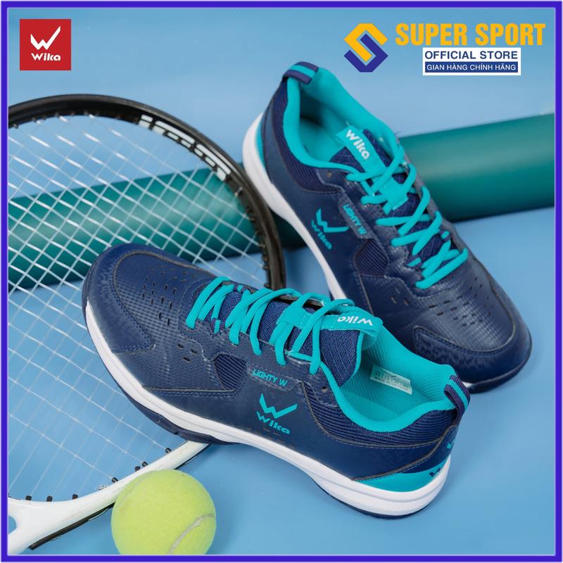 Giày Wika Maru nam nữ chính hãng chơi cầu lông, bóng chuyền tặng tất dệt kim khử mùi - Đế Eva chơi trên sân bê tông tốt