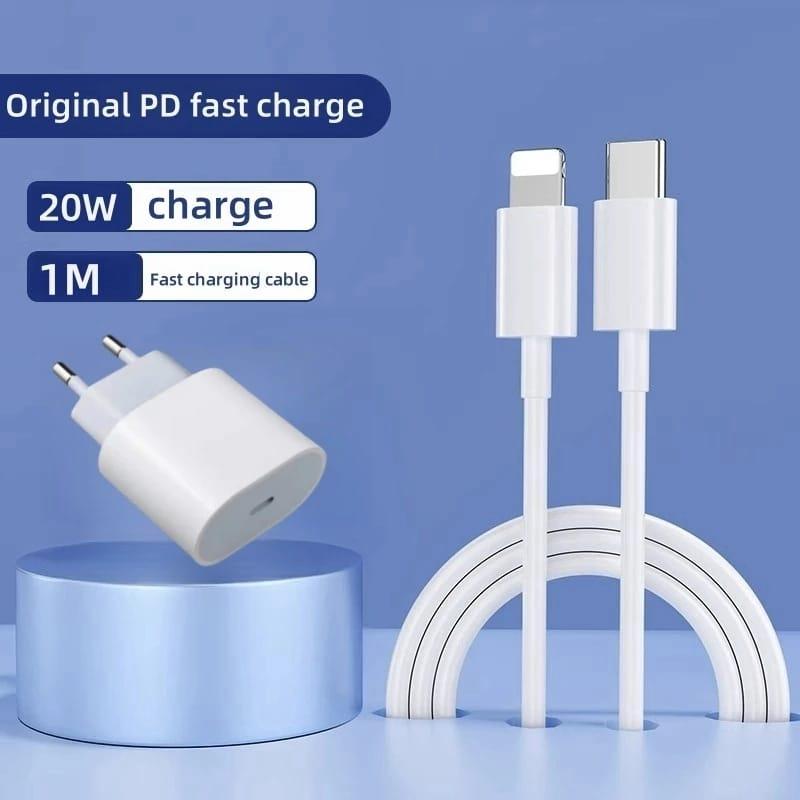 CHARGER IPHONE 20W FAST CHARGING USB C TO LIGHTNING CABLE GOOD QUALITY 2
