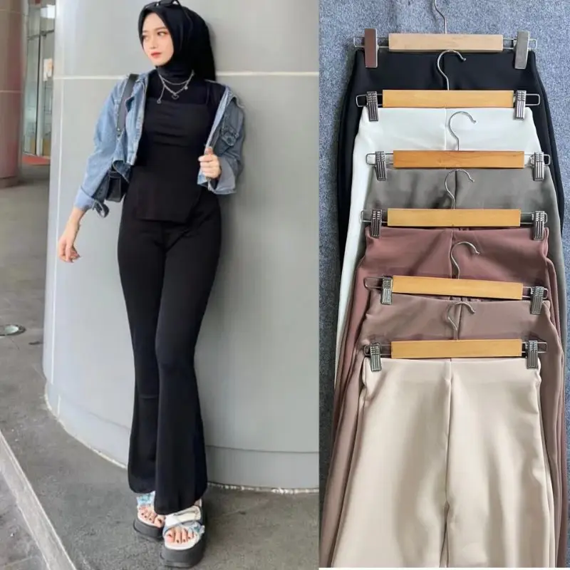 UMY Flare Pants - Highwaist Flare Pants - Highwaist Celana Cutbray Scuba 8