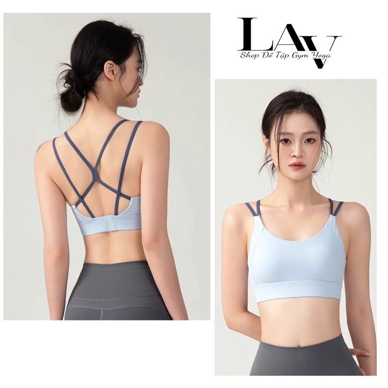Áo bra thể thao tập gym yoga, mút đệm liền áo chống sốc thiết kế khuy cài - LAV Activewear