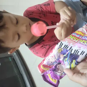[HALAL] LIANGGUI Lollipop Musik Aroma Buah (Bisa Bernyanyi, Rasa Anggur/Stroberi/Apel), Cocok untuk Menyertai Nonton Drama/Santai di Asrama/Makanan Ringan Baca Bareng Orang Tua, Permen Unik dan Menarik, Tekstur Lembut Tidak Menempel di Gigi