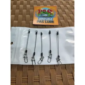 snap casting gabus dan toman isi 5 ukuran 5cm dan 7cm safety agar benang tidak putus pas di gigit sama Toman sangat kuat mengunakan kawat ss0,8