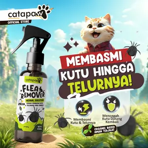 CATAPAW Obat Pembasmi Kutu Kucing Anjing Ampuh Natural Pet Flea Remover Bahan Alami obatkutukucing