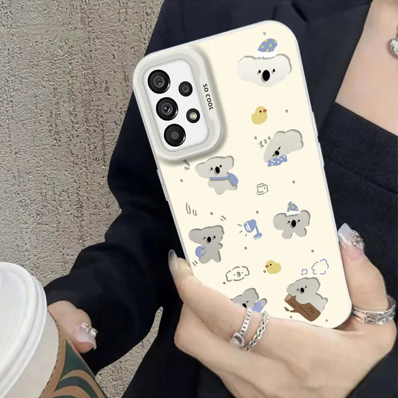 Casing HP hardcase koala cute for SAM A12 A14 A03 S164 A23 A13 A54 A52 A05 A05S S21 S21FE S21PRO S21ULTRA S22 S23 S23FE S24 A11 A21S A51 A10S A32 A20S A20 A04 A25 A31 A53 A34 A15 A33 A35 A55 S20Plus S10Plus S10 Note9 A72 A71 A70 A22 CASE NSCYK0090 5