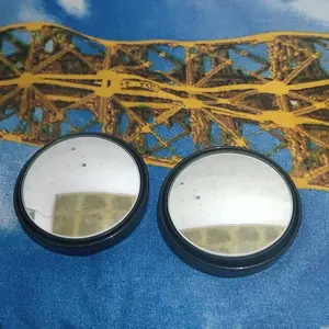 [Diskon Ramadan] Car Wash Accessories 2PCS Kaca Spion Tempel Bulat Cembung -Rear Anti Blind Spot Wide Mirror Truk Perlengkapan Car mobil