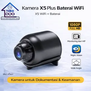 Tokosae X5W+ WiFi Camera HD Dengan Baterai CCTV Portable Monitoring Ruangan Pantau HP