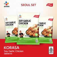 Gambar Seoul Set-Korasa Soy Garlic Chicken 360 Gram dari CJ Foods Indonesia Kota Depok 1 Tokopedia
