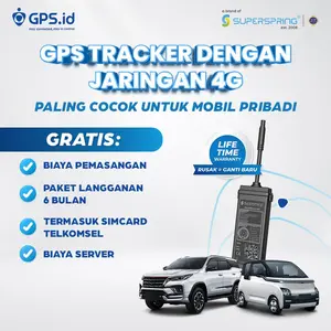 GPSid PLUS C40 | GPS TRACKER 4G, Real-time, Mini & Tersembunyi, Gratis Pemasangan & Data 6 Bulan | SUPERSPRING