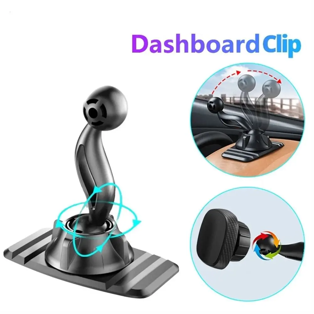 Sticker Base 17mm Ball Head Holder Mobile Phone Holder 17mm Ball Head ABS Universal Durable for Car Dashboards