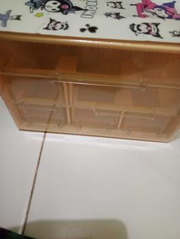 Product Review of Snager Rak Penyimpanan Serbaguna Kuromi Stiker DIY Kotak Organizer Tempat Aksesoris KTK02 Plastik Biru Putih from S**i s**8 0