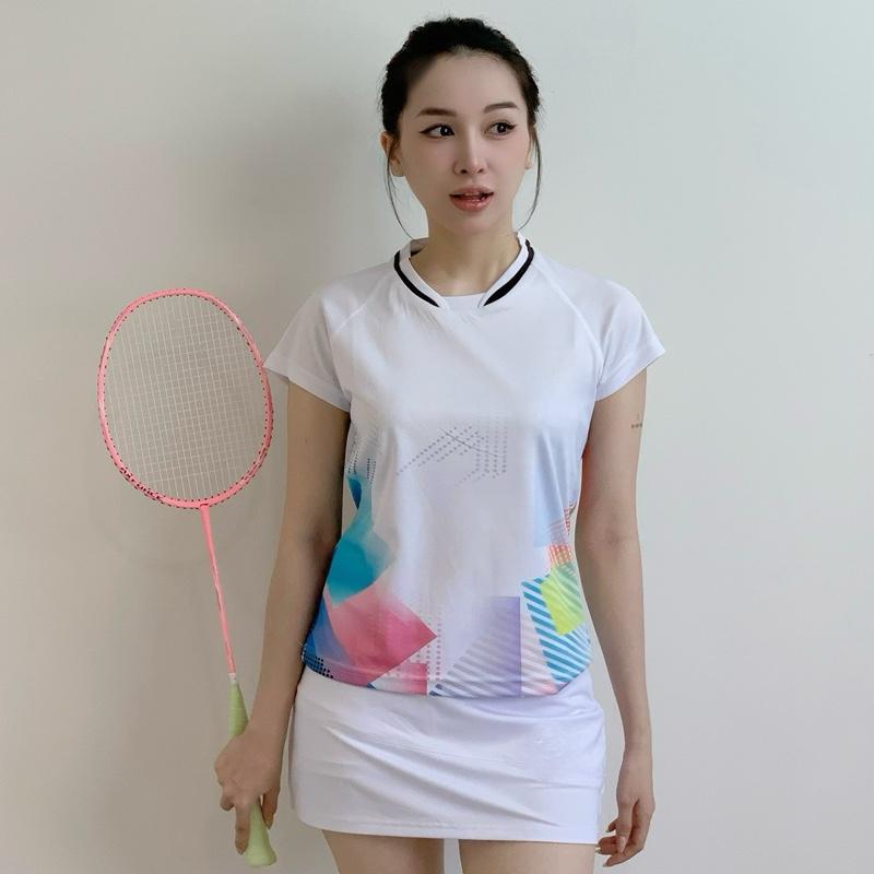 Áo Phông Thể Thao , Áo Phông Phối Lưới 4 Chiều Dành Cho Nam Nữ Chơi Pickleball , Cầu Lông , Chạy Bộ