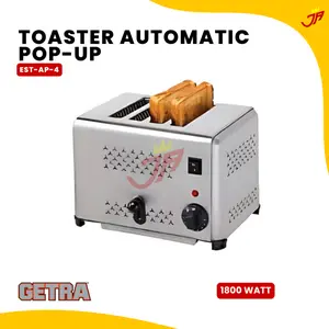 Toaster Automatic Pop-Up 4 Slot Getra EST-AP-4