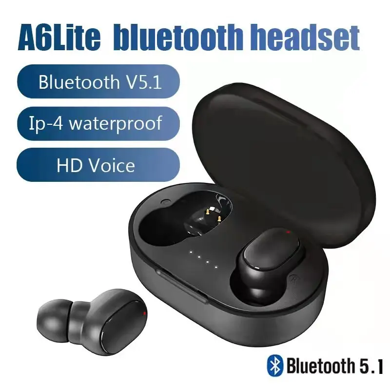 Original A6S TWS Headset Wireless Earphones Bluetooth Headphones Sport Stereo Fone Bluetooth Earbuds forAndroid iPhone