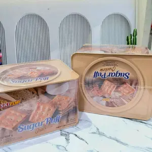 Biskitop Sugar Puff Kaleng 350 Gram - Snack Makanan Ringan Rasa Manis & Renyah Cocok untuk Camilan Santai