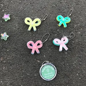 GANTUNGAN KUNCI PITA , GANCI KAWAT BULU , MINI GIFT WISUDA DAN ULTAH, PIPE CLEANER , PITA LUCU, KAWAT BULU TEBAL