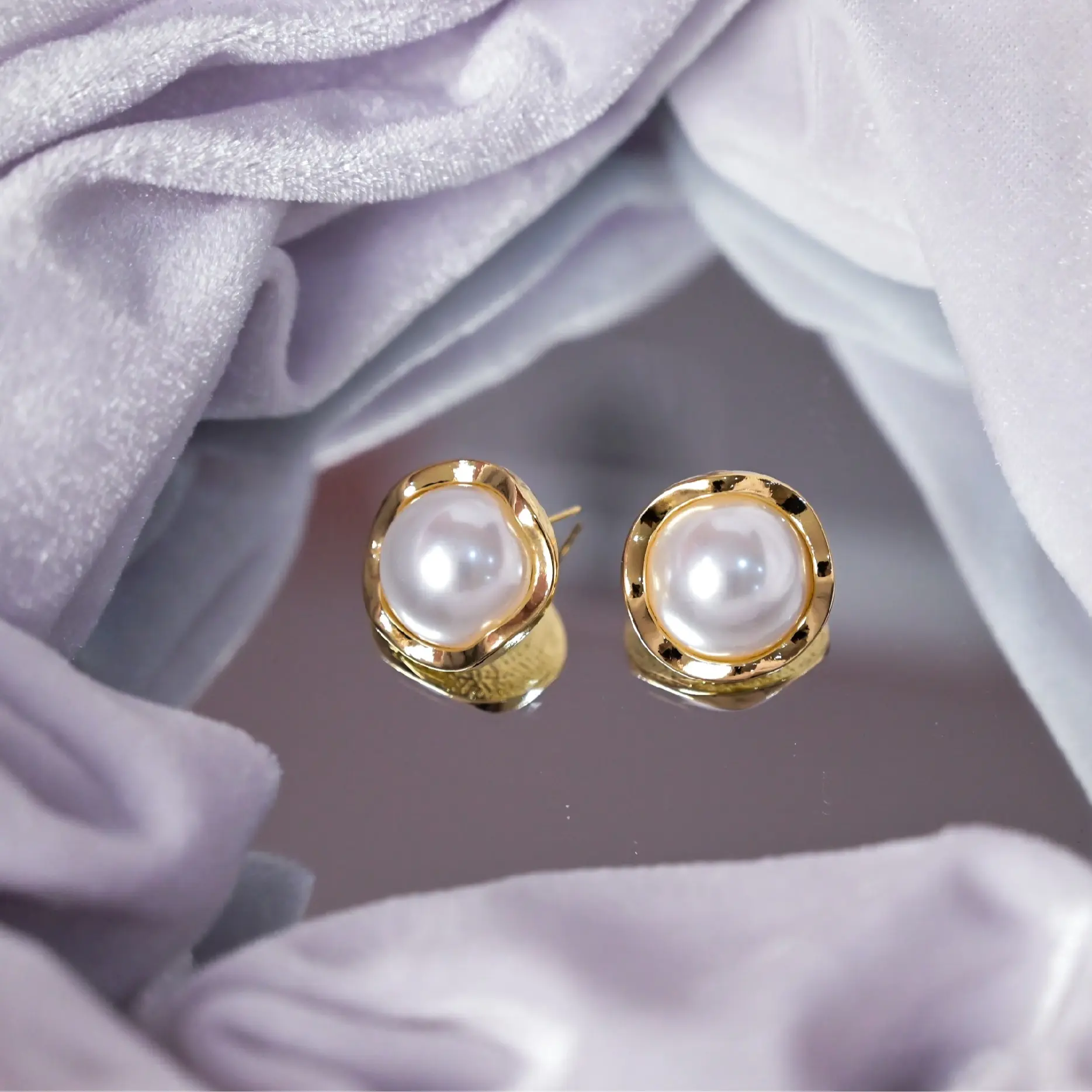 Vintage Baroque Irregular Earrings, Fashionable Commuting Style Earrings
