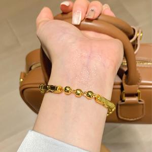 Gelang Tangan Uniseks, SUNQ, Barang Kemas Minimalis Kalis Pudar, Estetika Zen Rantai Bangles women jewelry Bracelets