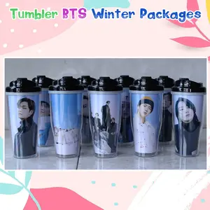 Tumbler BTS Winter Packages 2021  Botol Minum Merchandise Kpop Taehyung Jungkook Jin Jimin Suga Jhope RM