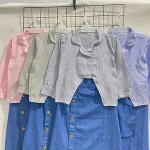 SETELAN ROK MODEL TAMARA BAHAN JEANS MIX KATUN SALUR 3-10 TAHUN MODEL KEKINIAN Fashion anak