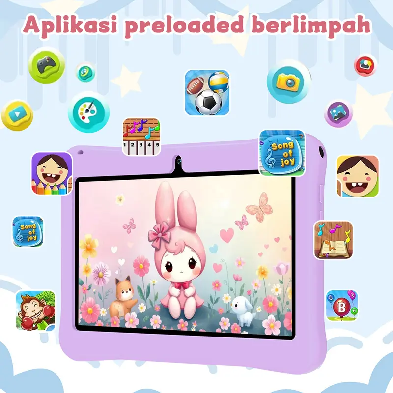 【Hancdon】F06/COD/Kesejahteraan Edition Tablet Study Kids IPS Screen 7 Inch/Tablet Edukasi Anak aipet  anak  tab tablet  belajar/ipad untuk anak anak/tablet android murah Toy Game Belajar table  tanak Wifi Layar Bluetooth 5