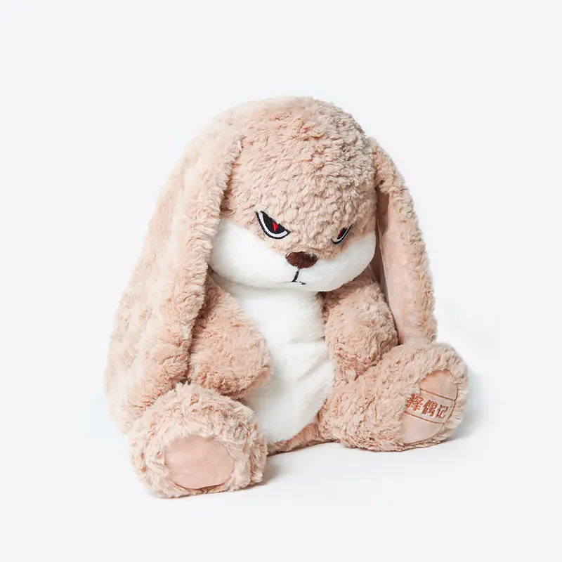 Gấu Nhồi Bông Thỏ Mặt Quạo -  Gấu Bông Thỏ Giận Dữ Đáng Yêu Mềm Mịn Cao Cấp FOXX STORE Toy Thú Bông Thú Nhồi Bông Đồ Chơi Phát Nhạc 2
