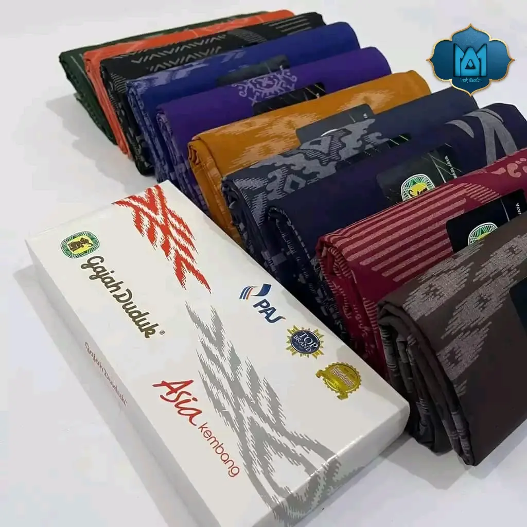 Sarung Gajah Duduk motif Asia Kembang Dewasa Harga Grosir Murah untuk variasi random Muslim