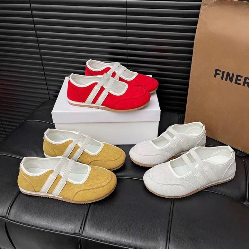 NEW COLLECTION Giày nữ Ballet đế 1cm mũi tròn nhẹ nhàng phong cách Hàn Quốc