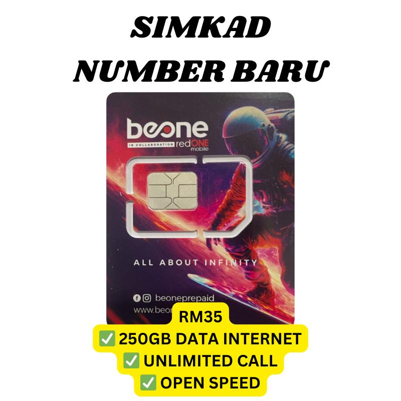 SIMKAD NUMBER BARU Beone Prepaid 130GB + Unlimited Call + Open - TikTok ...