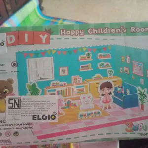 Mainan Puzzle 3D DIY Paper HOUSE Set Mainan Puzzle Edukasi dan Dekorasi