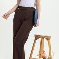 Gambar 2023 Pants - Celana Wanita Kaos Kulot Pinggang Karet panjang 9135 (JS) - Hitam, XL (T4) dari Sisters Fashion Group Kota Administrasi Jakarta Utara 4 Tokopedia