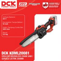 Gambar DCK Cordless Brushless Chain Saw / Gergaji Baterai 200mm / Mesin Gergaji Rante / Rantai Gergaji KDML20081 dari DCK Power Tools Indonesia Kota Administrasi Jakarta Barat 3 Tokopedia
