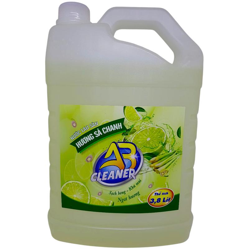 Nước Lau Sàn AB CLEANER Hương Sả Chanh 3.8L Sạch bóng - Khử mùi - Ngát hương