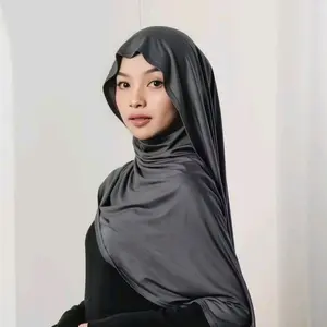 Pashmina Viscose Rayon Tencel Hijab Pashmina Rayon Tencel Bahan Halus Lembut Jahitan Stik Dua Bahan Nyaman untuk Dipakai