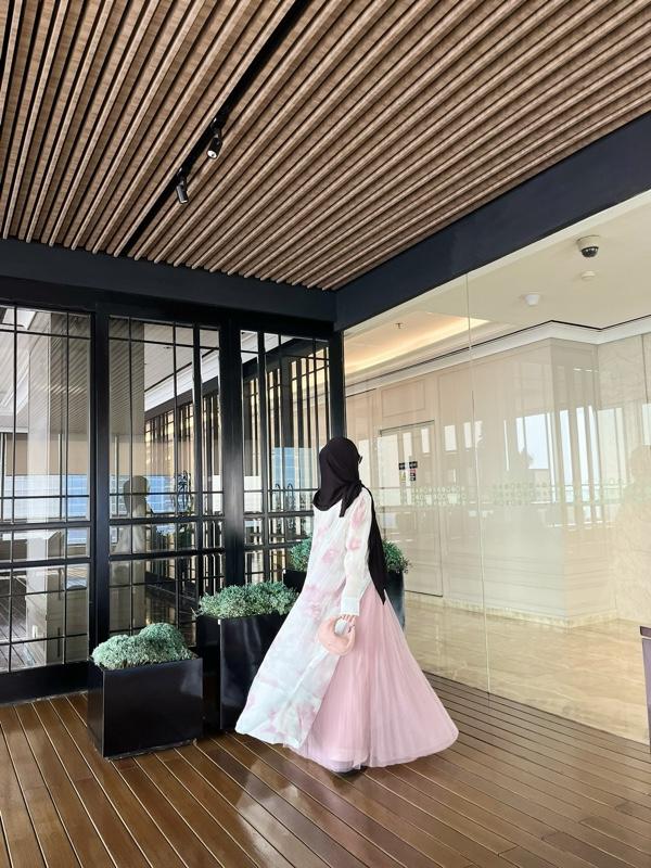 Outer Only abaya outer Spring Series herapalacecollection Cantik Motif Muslim Gamis Wanita Remaja gamis kekinian luxury flowy