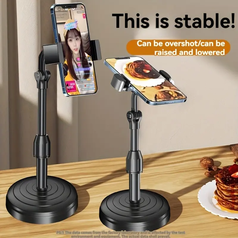 Adjustable Cell Phone Stand, 360° Rotating Adjustable Foldable Retractable Phone Stand, Portable Desktop Cell Phone Holder, Lazy Phone Stand, Live Phone Stand Accessories Devices Smartphone