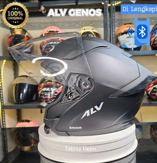 HELM ALV GENOS VERSI BLUETOOTH 100% ORIGINAL. PAKET GANTENG SUDAH SNI Helm Motorcycle