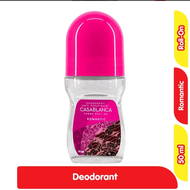 Casablanca deodorant roll on 50ml Ketiak Pria Wanita Bau Wangi 3