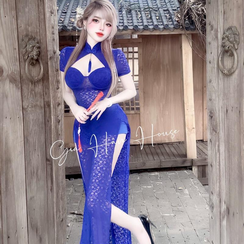  16431 - SƯỜN XÁM REN XẺ TÀ  KÈM QUẦN SORT -Gia Hân House-Freesize Nữ  dưới 52kg-eo dưới 70cm - 4 màu-ren Women Đỏ Dress 