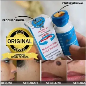 SWISS PARIS LOTION 100% ORIGINAL Penghilang Tahi Lalat & Kutil Fungsi Ganda Asli dan Efektif